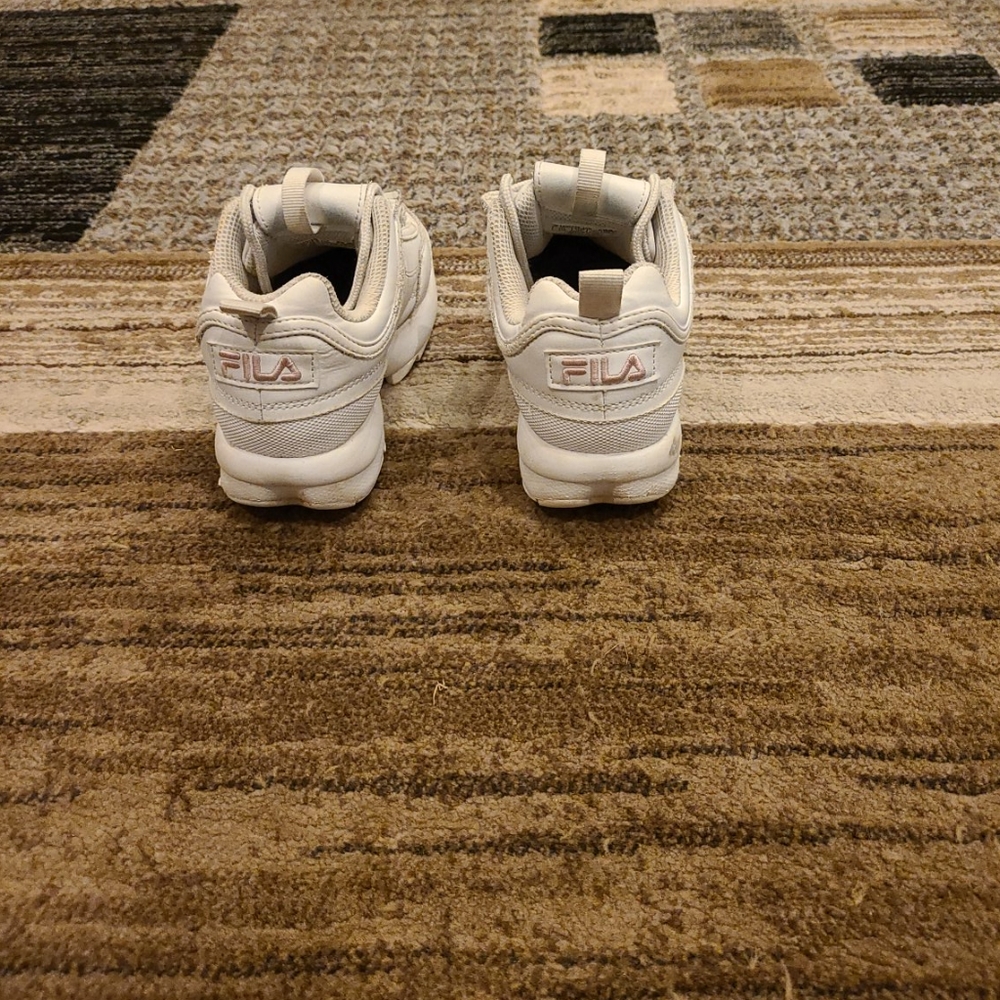 Girls FILA Leather Sneakers